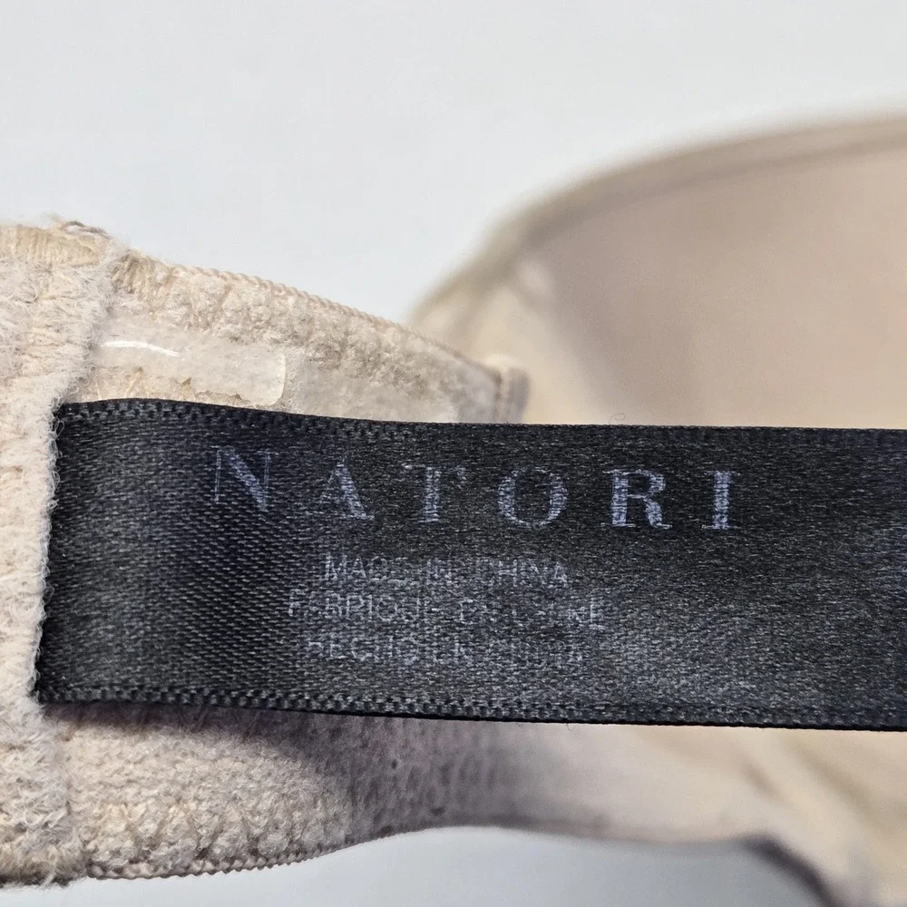 Natori Women Bra 32C‎ Beige Strapless Underwired Smooth Underwire